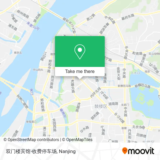 双门楼宾馆-收费停车场 map