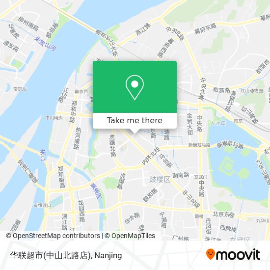 华联超市(中山北路店) map