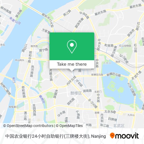 中国农业银行24小时自助银行(三牌楼大街) map