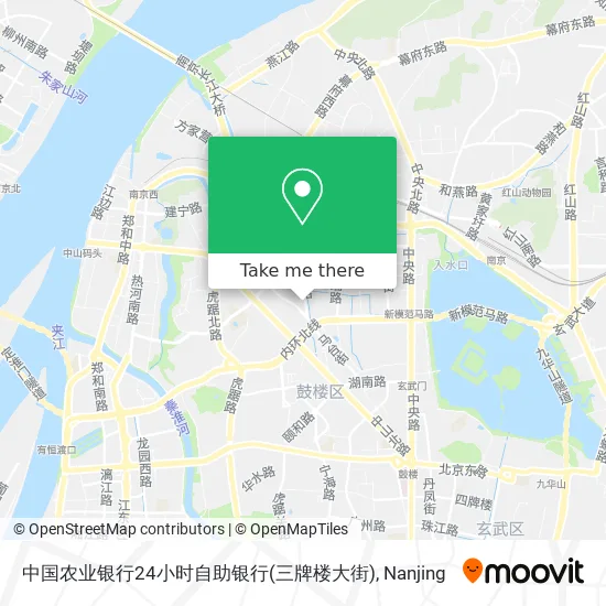中国农业银行24小时自助银行(三牌楼大街) map