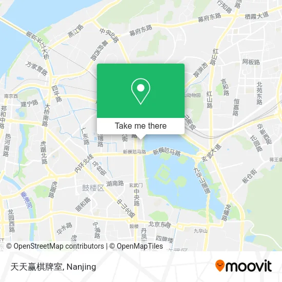 天天赢棋牌室 map