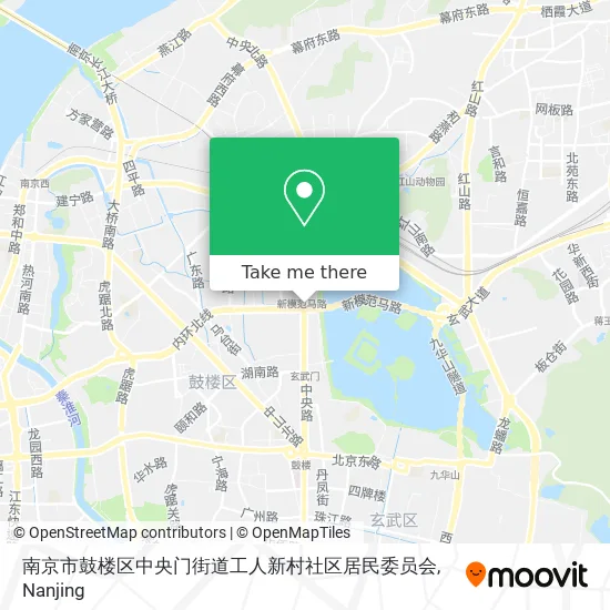 南京市鼓楼区中央门街道工人新村社区居民委员会 map