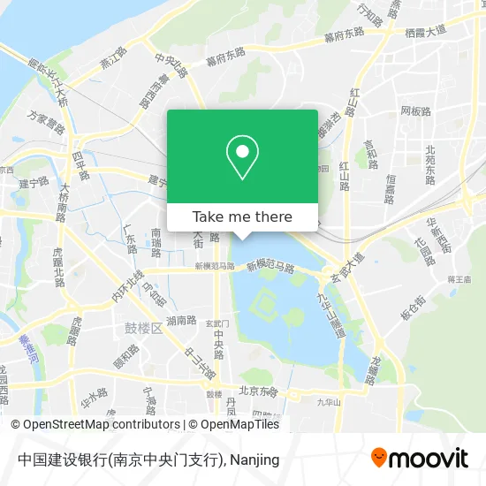 中国建设银行(南京中央门支行) map