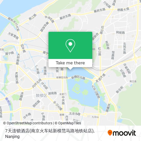 7天连锁酒店(南京火车站新模范马路地铁站店) map