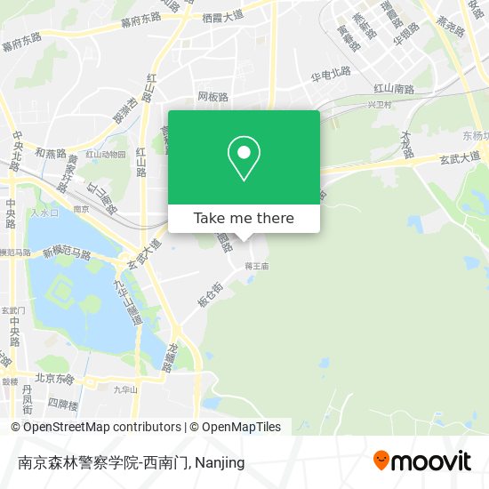 南京森林警察学院-西南门 map