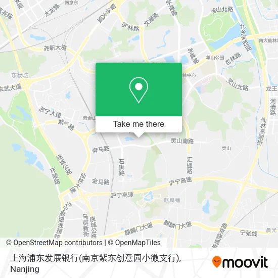 上海浦东发展银行(南京紫东创意园小微支行) map