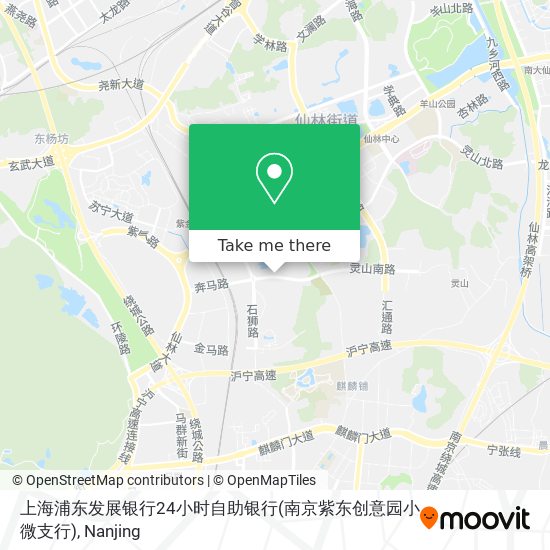 上海浦东发展银行24小时自助银行(南京紫东创意园小微支行) map