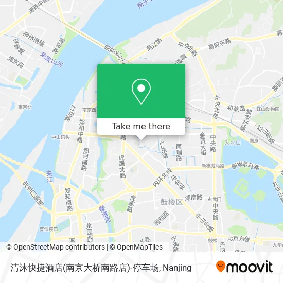 清沐快捷酒店(南京大桥南路店)-停车场 map