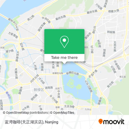蓝湾咖啡(天正湖滨店) map