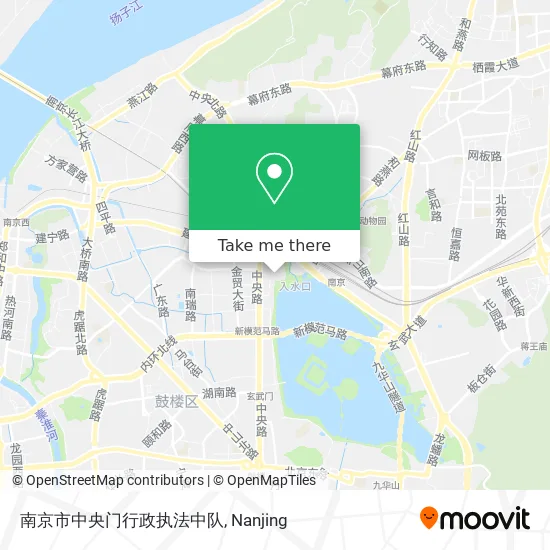南京市中央门行政执法中队 map