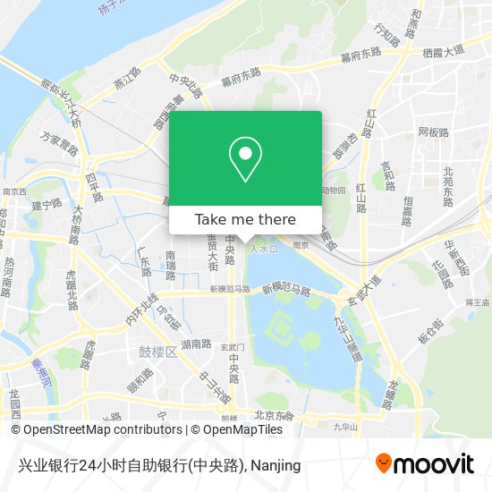 兴业银行24小时自助银行(中央路) map
