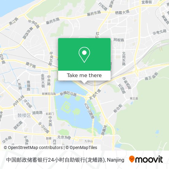 中国邮政储蓄银行24小时自助银行(龙蟠路) map