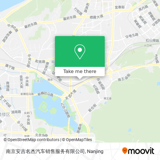 南京安吉名杰汽车销售服务有限公司 map