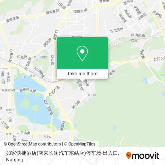 如家快捷酒店(南京长途汽车东站店)停车场-出入口 map