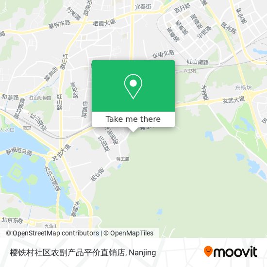 樱铁村社区农副产品平价直销店 map