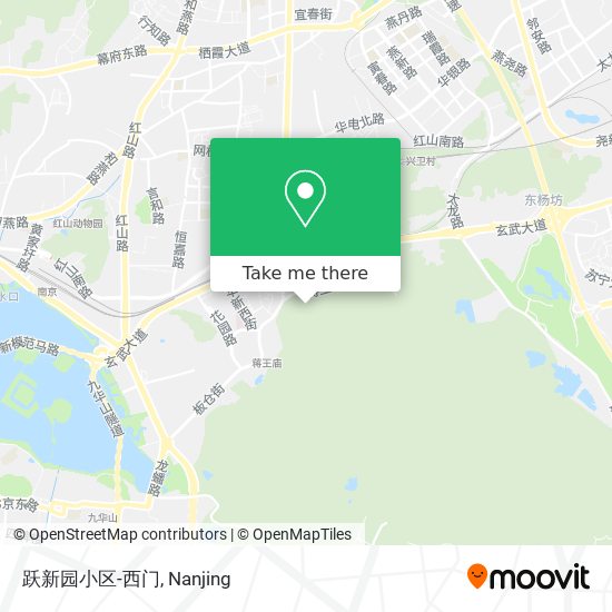跃新园小区-西门 map
