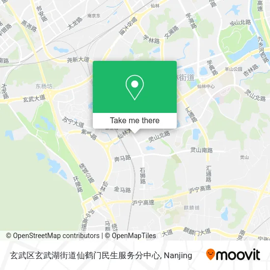 玄武区玄武湖街道仙鹤门民生服务分中心 map