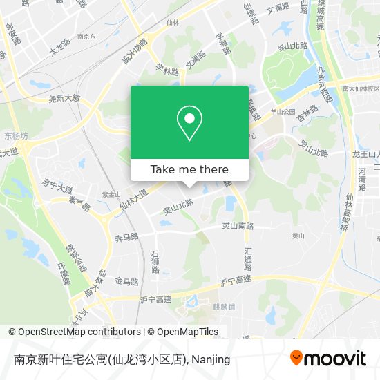 南京新叶住宅公寓(仙龙湾小区店) map