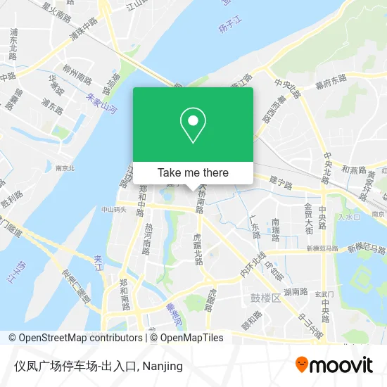 仪凤广场停车场-出入口 map