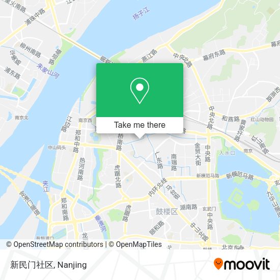 新民门社区 map