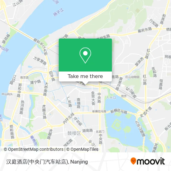 汉庭酒店(中央门汽车站店) map