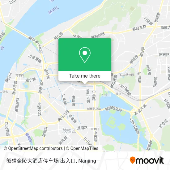 熊猫金陵大酒店停车场-出入口 map