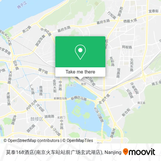 莫泰168酒店(南京火车站站前广场玄武湖店) map