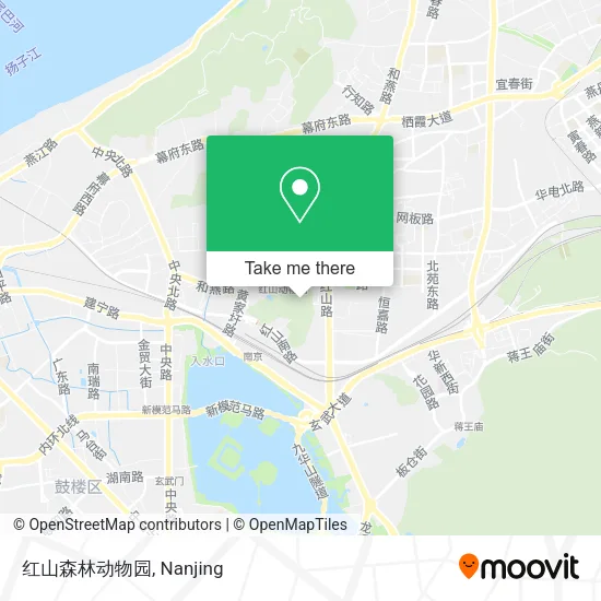 红山森林动物园 map