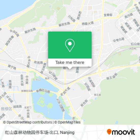 红山森林动物园停车场-出口 map