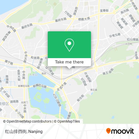红山排挡街 map