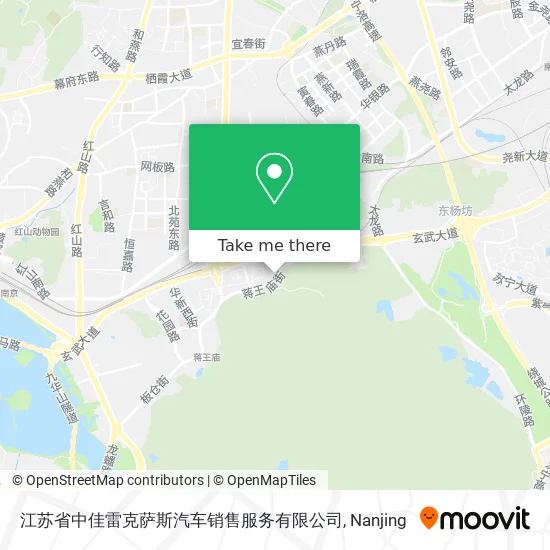 江苏省中佳雷克萨斯汽车销售服务有限公司 map