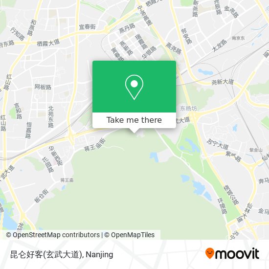 昆仑好客(玄武大道) map