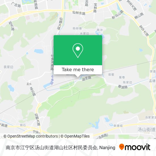 南京市江宁区汤山街道湖山社区村民委员会 map