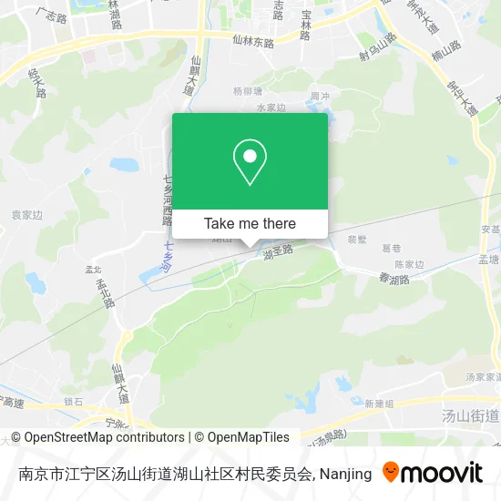 南京市江宁区汤山街道湖山社区村民委员会 map