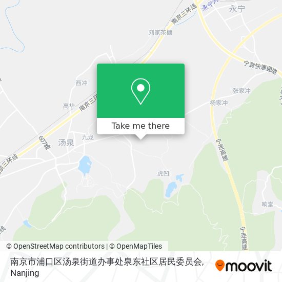 南京市浦口区汤泉街道办事处泉东社区居民委员会 map