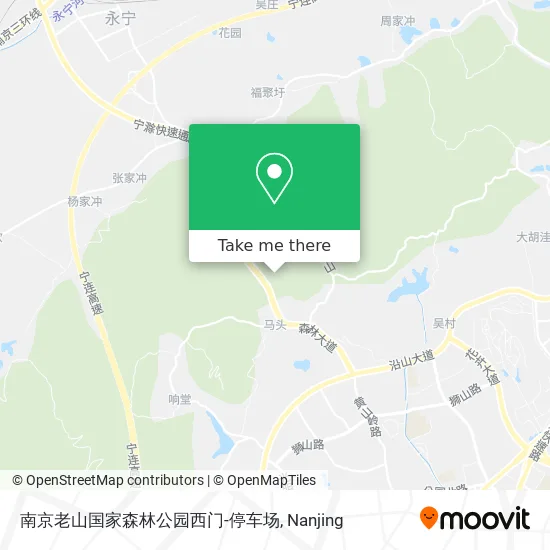 南京老山国家森林公园西门-停车场 map