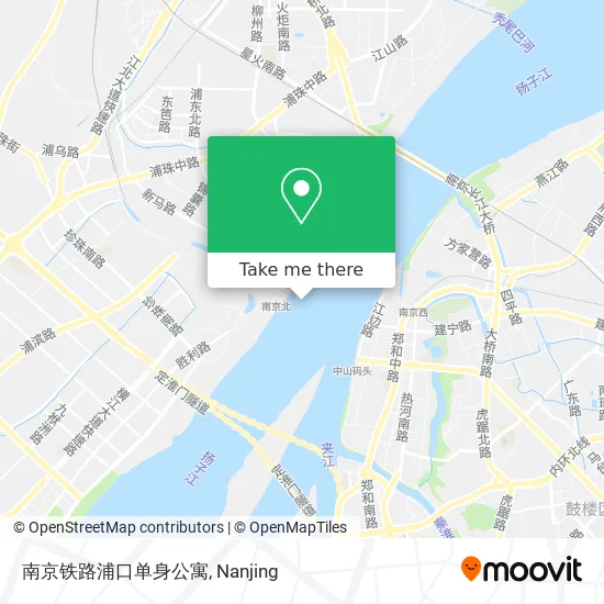 南京铁路浦口单身公寓 map