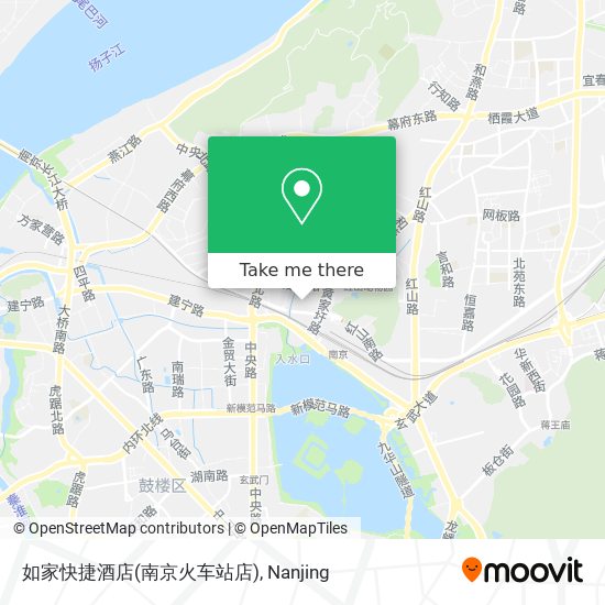 如家快捷酒店(南京火车站店) map