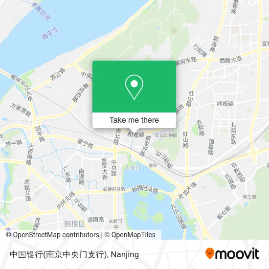 中国银行(南京中央门支行) map