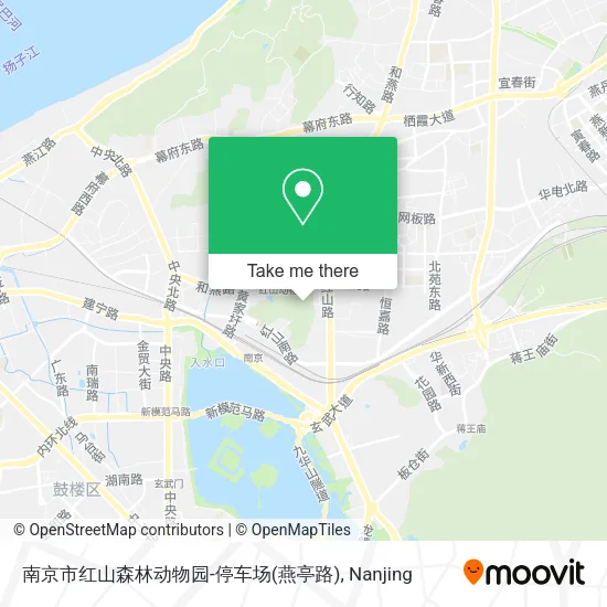 南京市红山森林动物园-停车场(燕亭路) map
