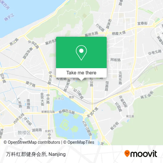 万科红郡健身会所 map