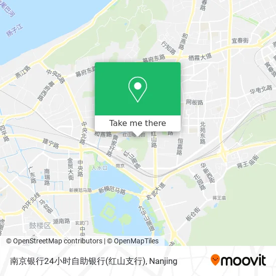 南京银行24小时自助银行(红山支行) map