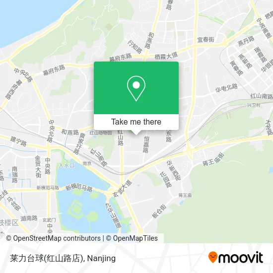 莱力台球(红山路店) map