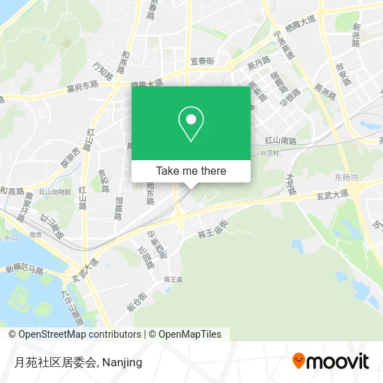 月苑社区居委会 map