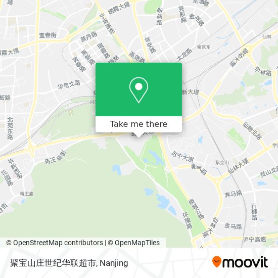 聚宝山庄世纪华联超市 map
