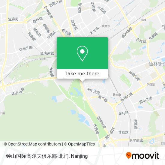 钟山国际高尔夫俱乐部-北门 map