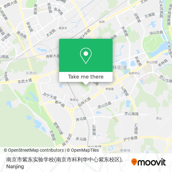 南京市紫东实验学校(南京市科利华中心紫东校区) map