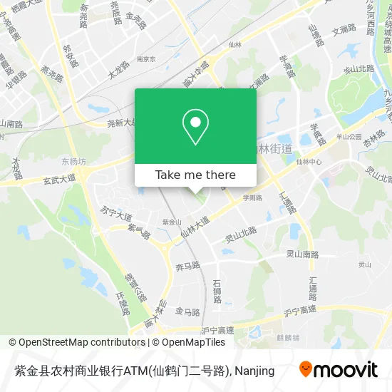 紫金县农村商业银行ATM(仙鹤门二号路) map