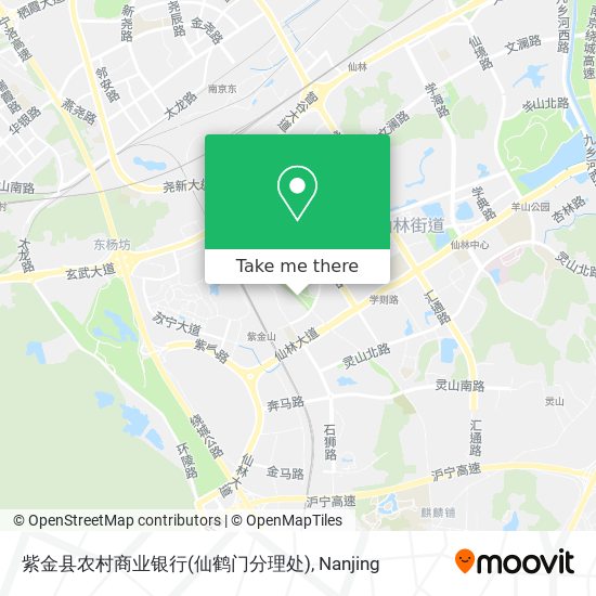 紫金县农村商业银行(仙鹤门分理处) map