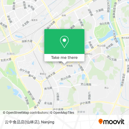 云中食品店(仙林店) map